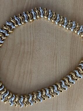 Two-Tone Gold & Silver Women's Chain Necklace